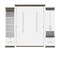 Bestar Orion 104W Queen Murphy Bed and Narrow Storage Solutions with Drawers (105W), White & Walnut Grey 116872-000017 - alternate 3